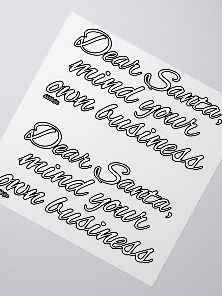DEAR SANTA, MIND YOUR OWN BUSINESS product image (5)