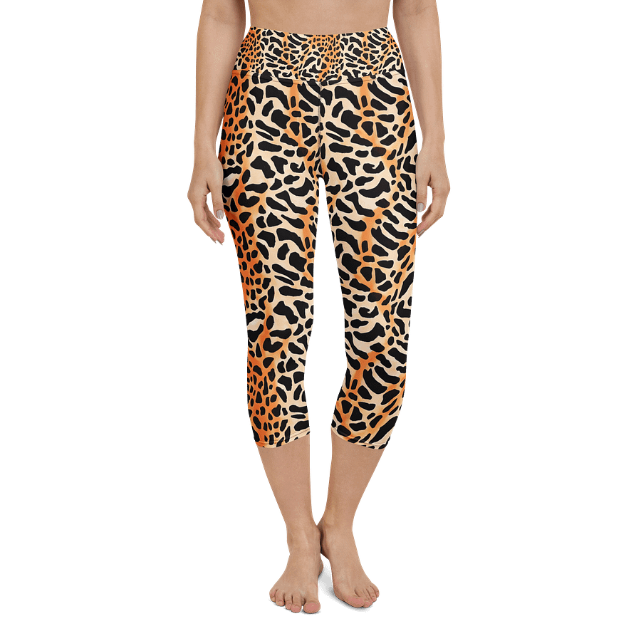 Orange Giraffe Capri Leggings product image (4)