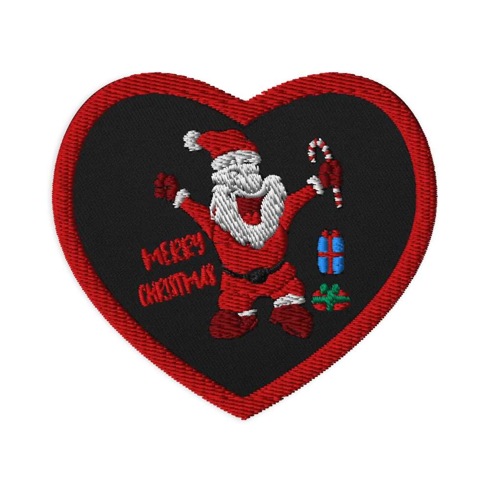 Cheerful Santa Embroidered Patches product image (1)