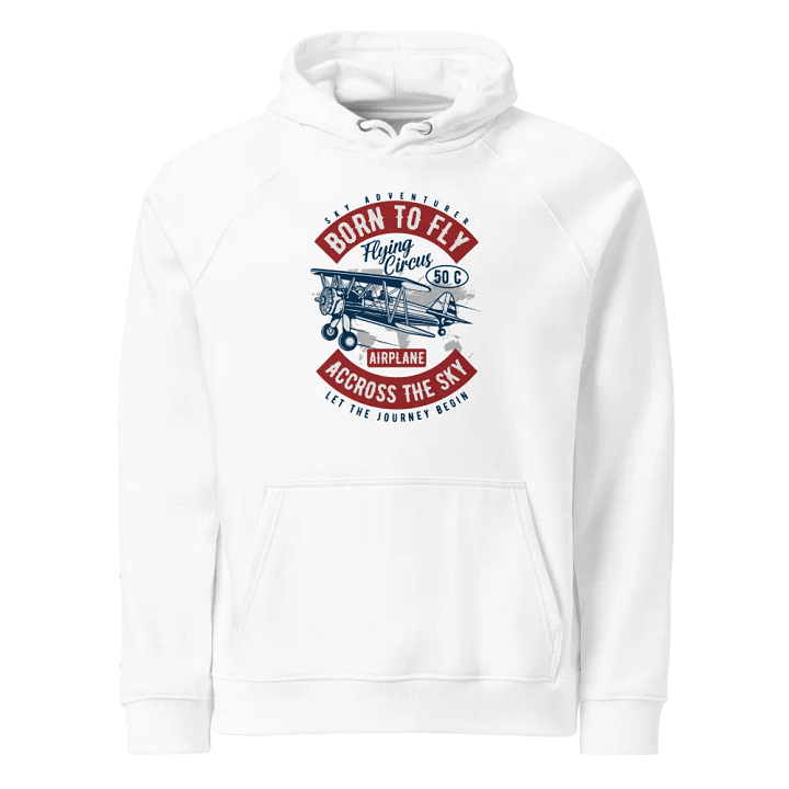 Skyward Soar Vintage Biplane Hoodie product image (1)