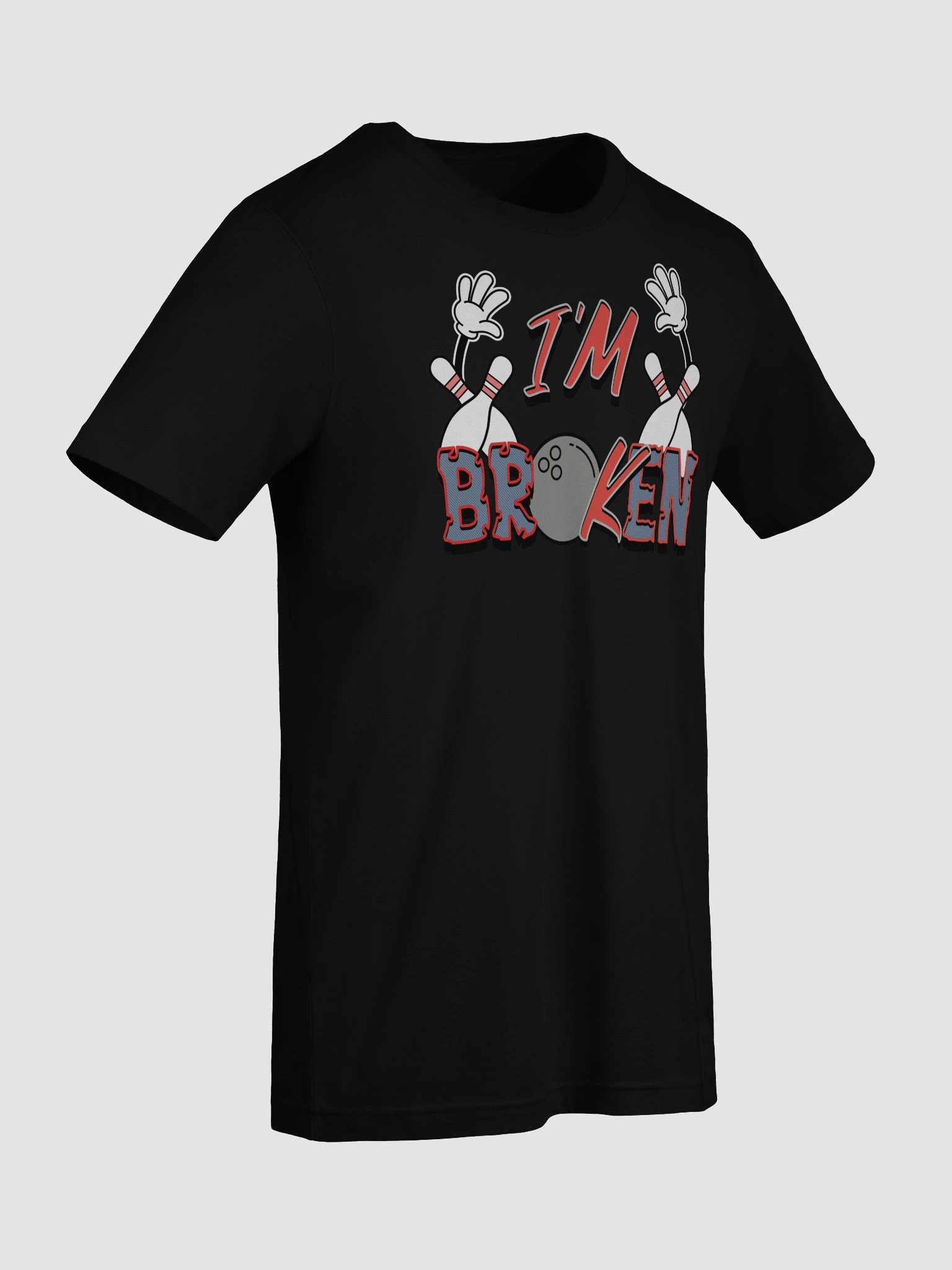 Im Broken Im Ok Bowling Colorful Chaos T-Shirt product image (3)