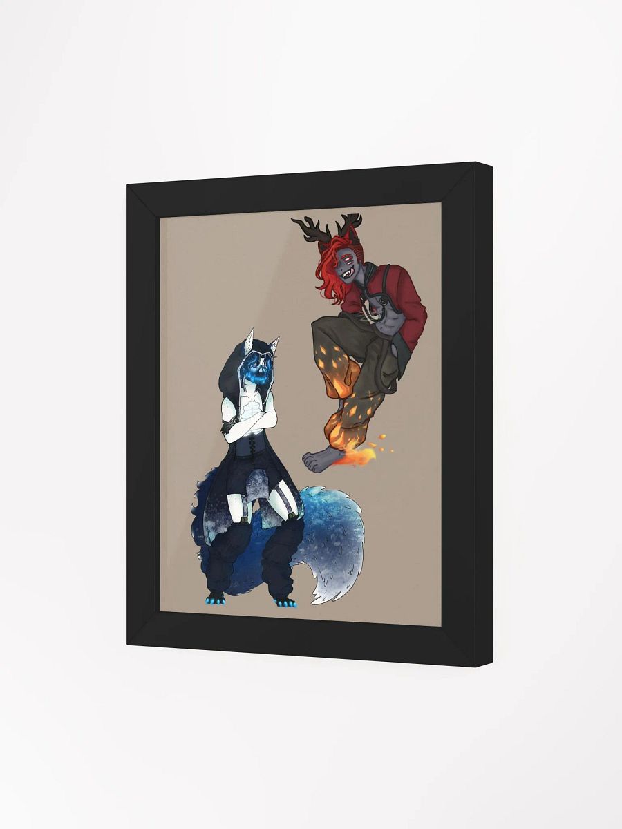 Framed High-Quality Matte Poster - Full Ignis and Nox product image (3)
