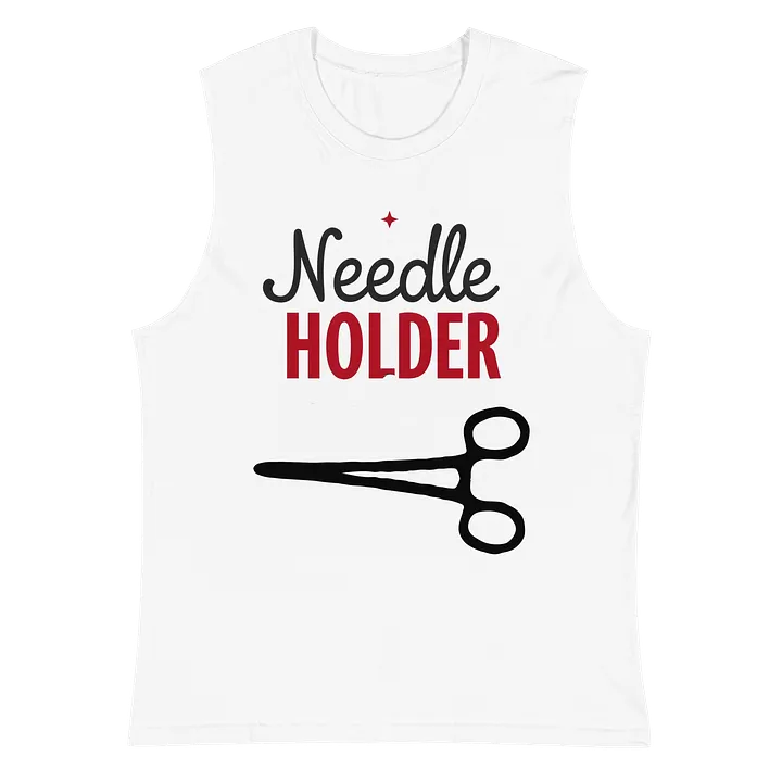 Stylized Needle Holder Muscle Tank product image (2)