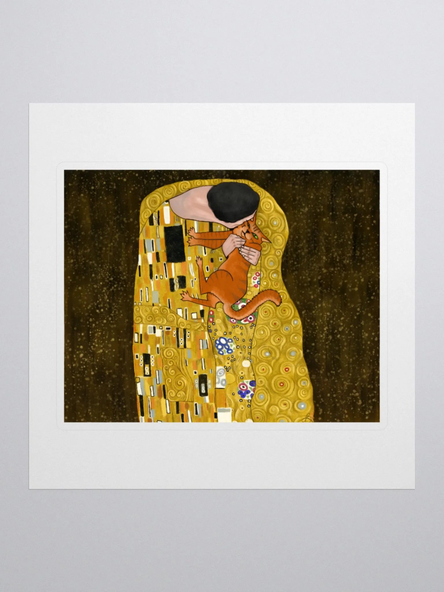 The Reluctant Kiss Sticker product image (1)