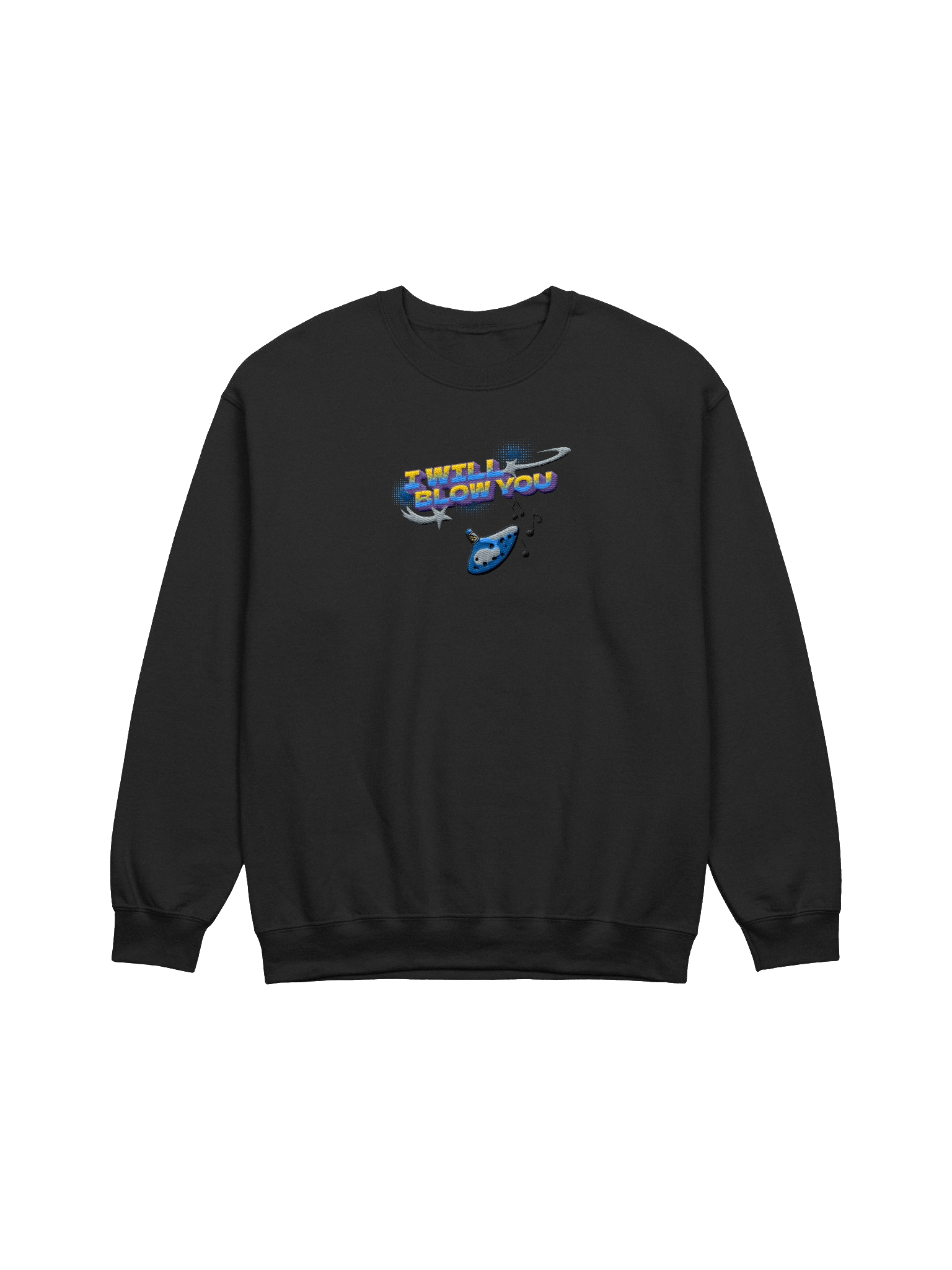 Blow You Embroidered Gildan Classic Crewneck Sweatshirt product image (1)