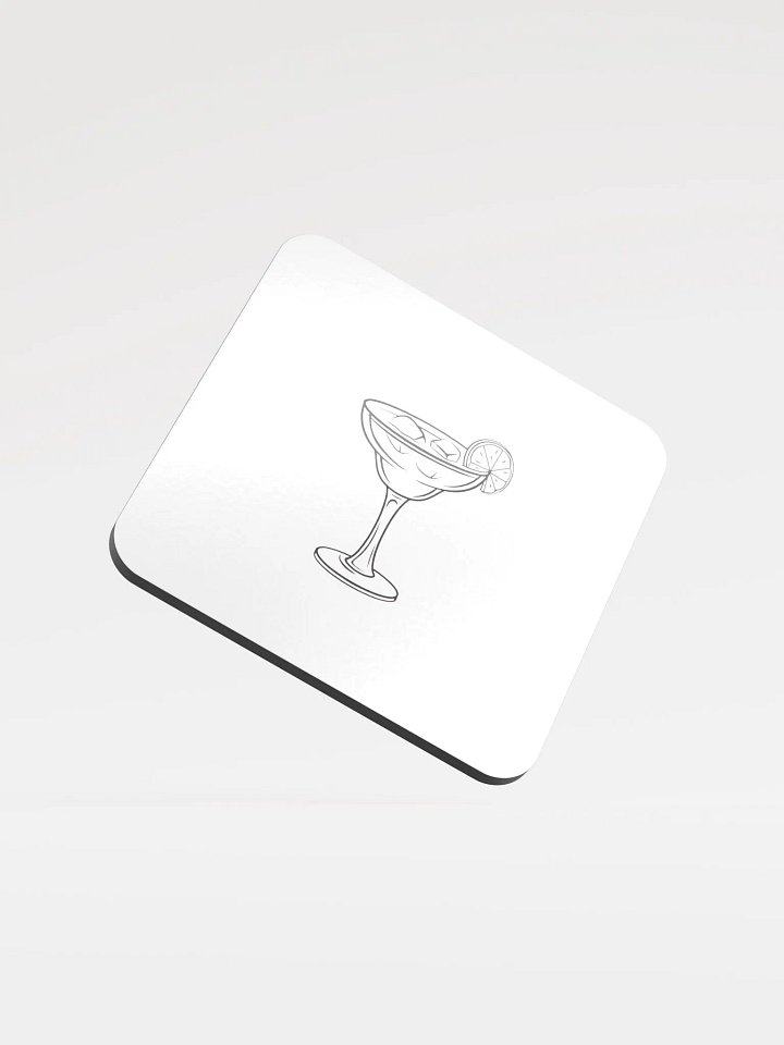 Citrus Splash Glossed Cork Coaster product image (1)