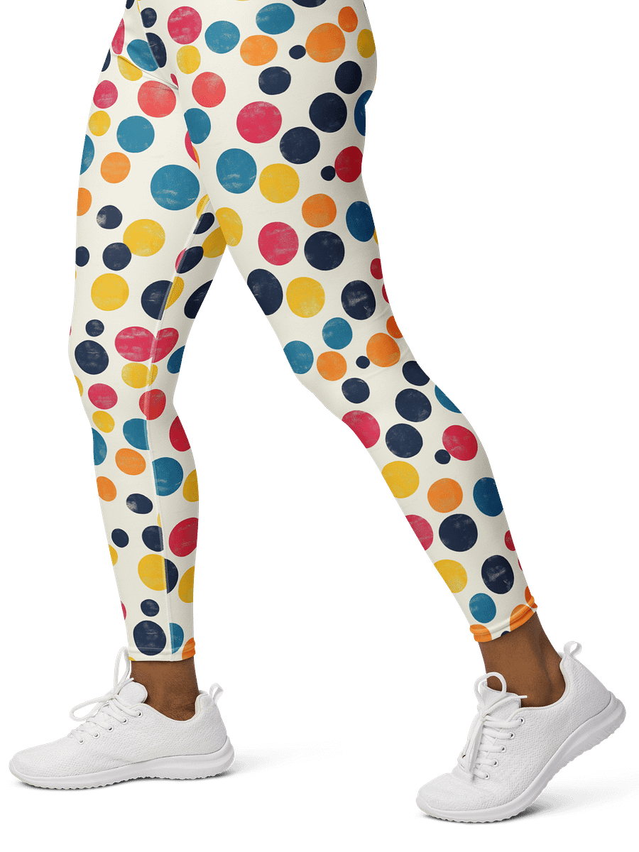 Polka Dot Illusion Vintage Retro Yoga Leggings product image (3)