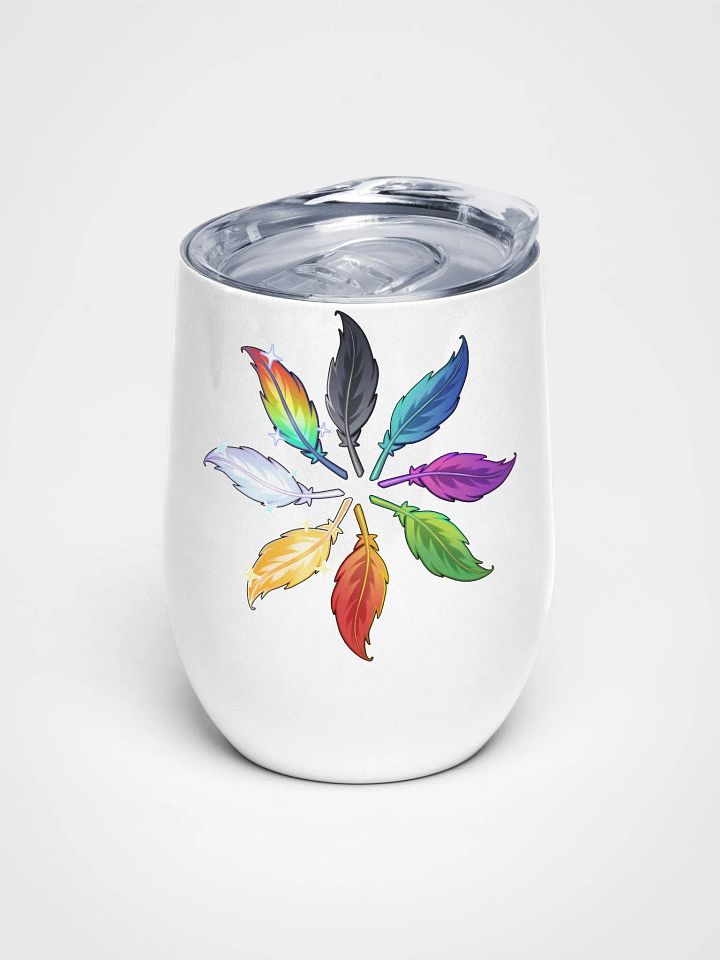 Circle of Feathers Wine Tumbler product image (2)