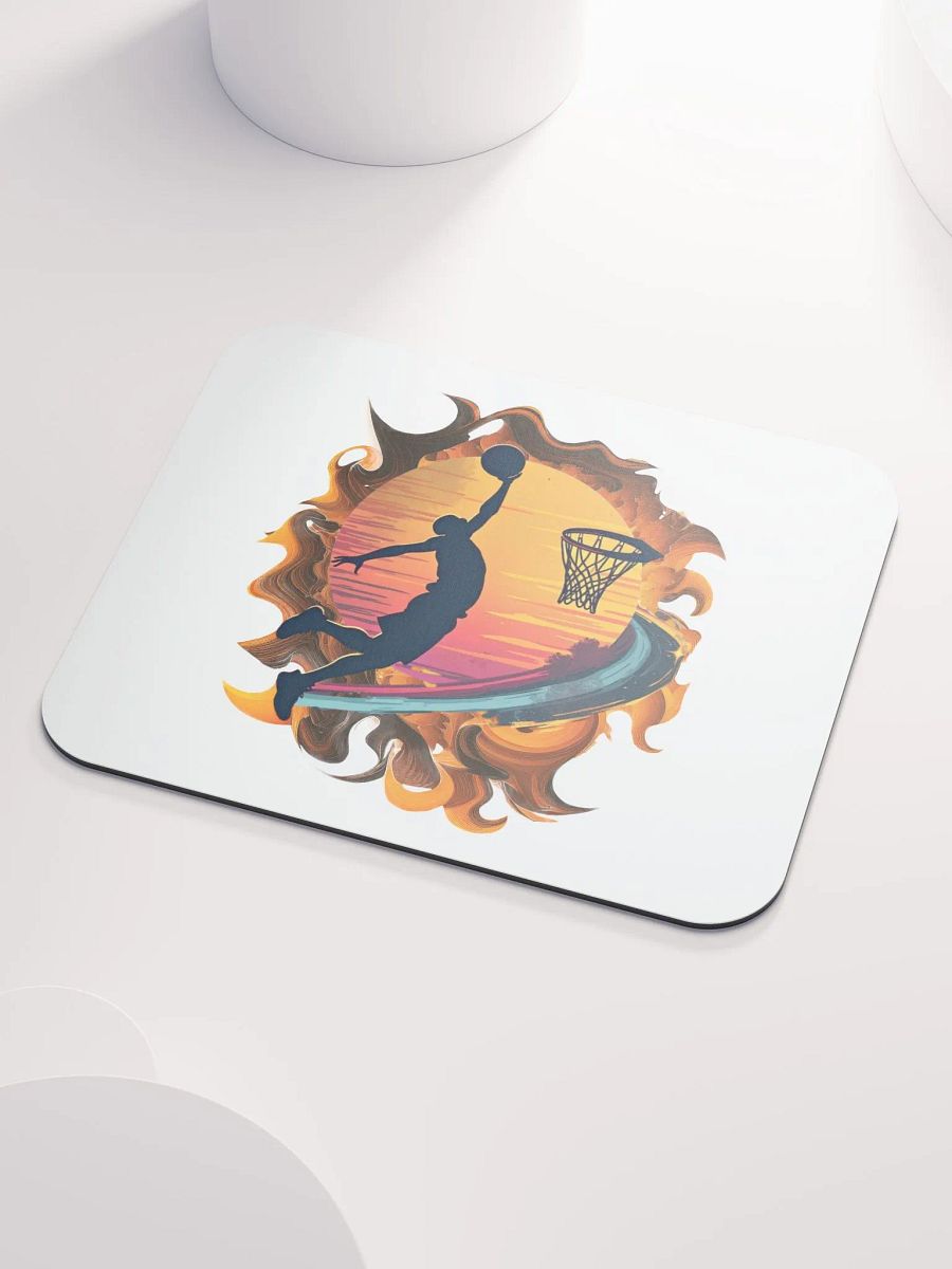 Space Shooter Basketball Sunset Slam Dunk Mouse Pad product image (3)