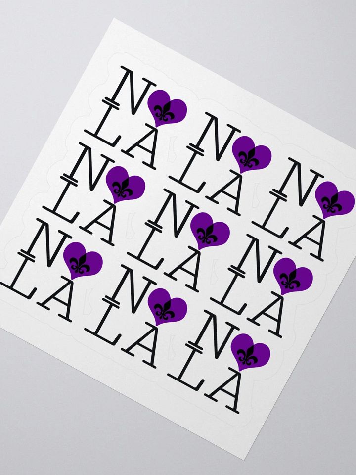 I LOVE NOLA **LEGACY STICKER** (PURPLE HEART) product image (2)