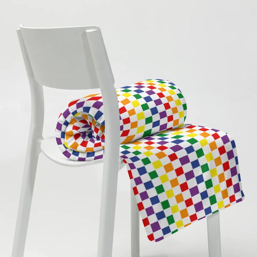 Cozy Pride Checks Blanket for Kids product image (8)