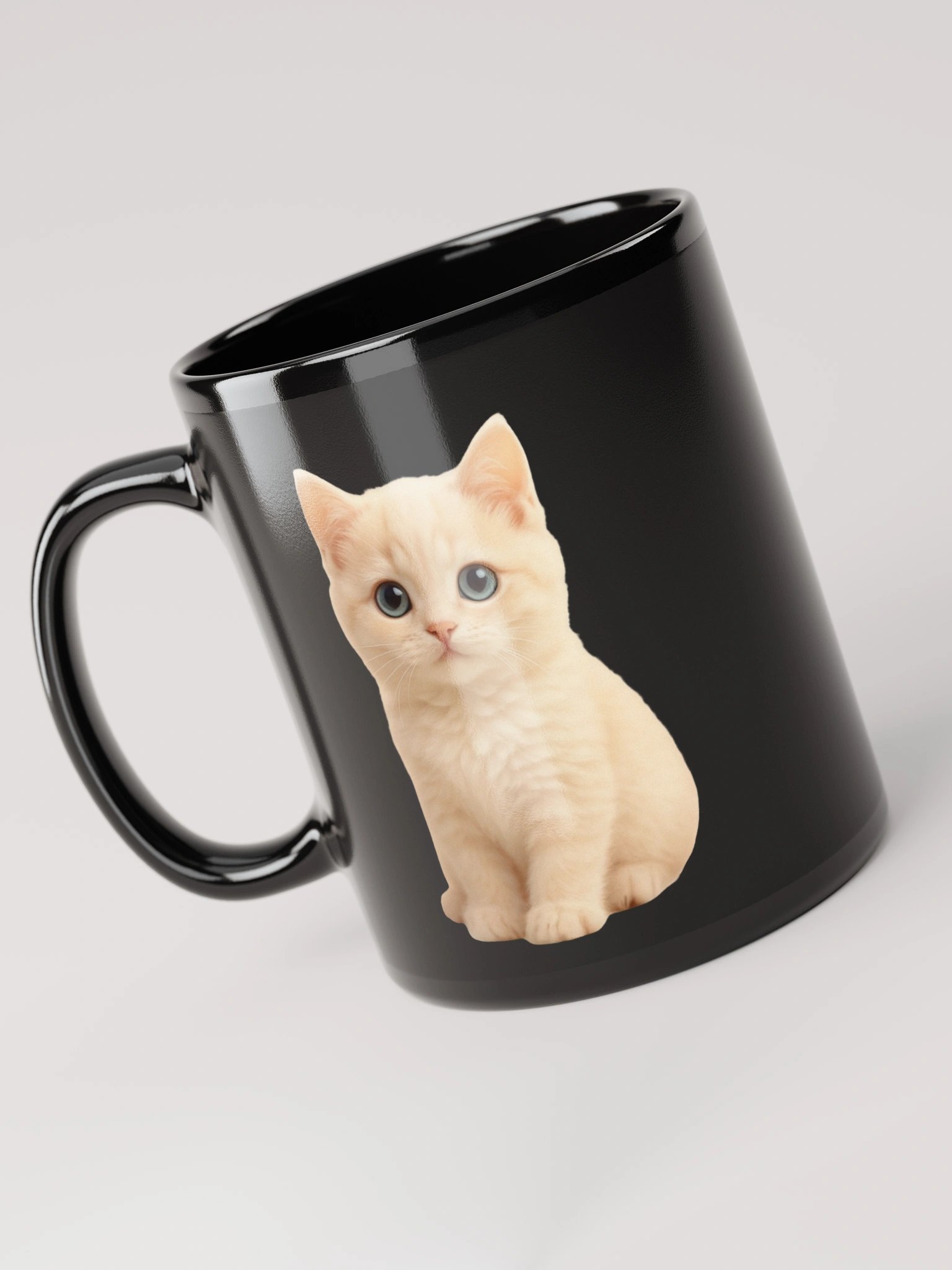 Cute Cat Mug Black product image (6)