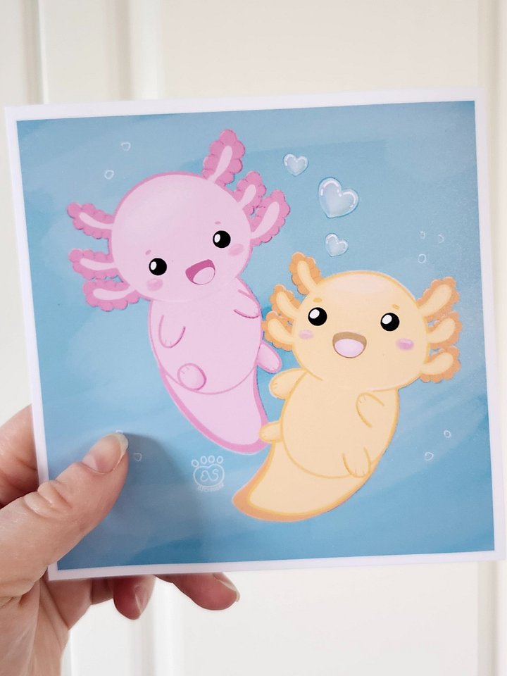 Axolotl Print product image (2)