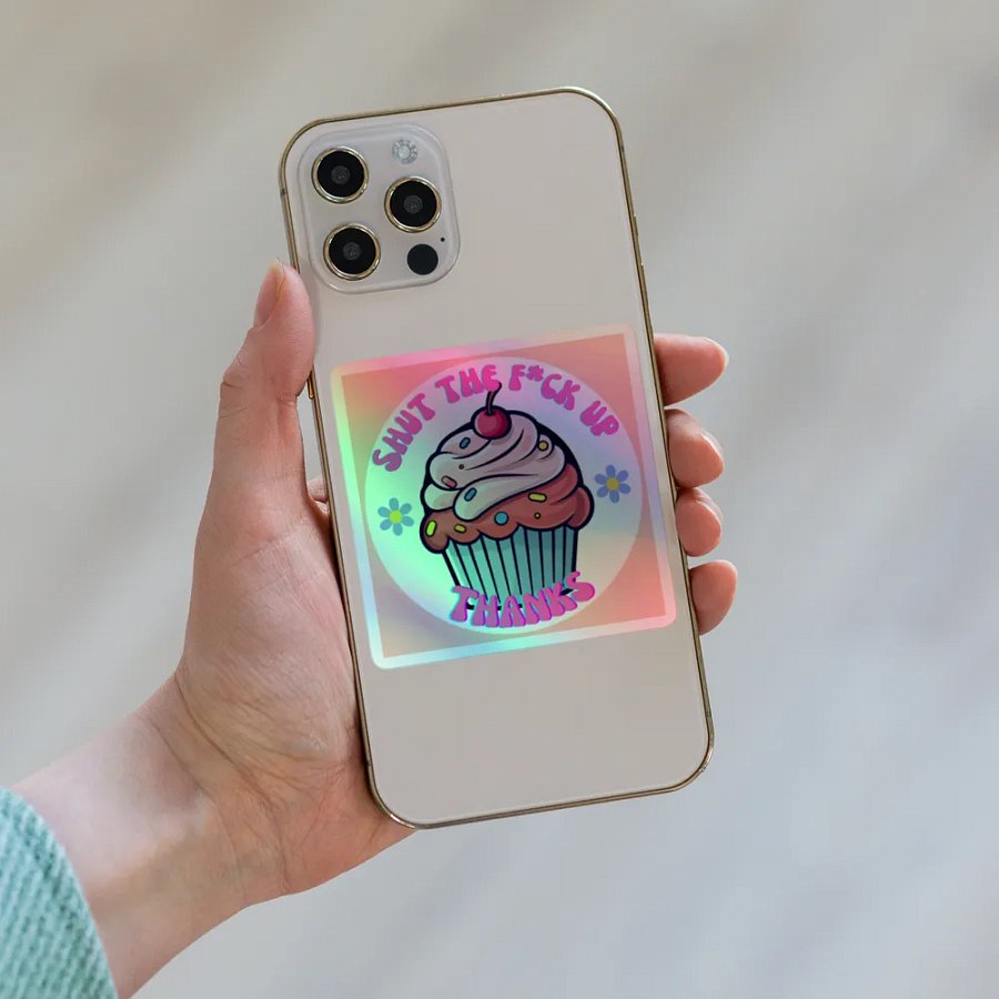 It's My STFU-Cake Holographic Sticker Sheet product image (8)