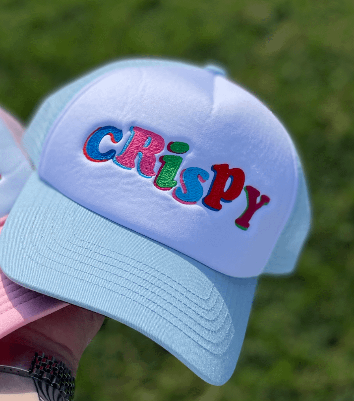 Two Tone Hat - White / Baby Blue product image (2)