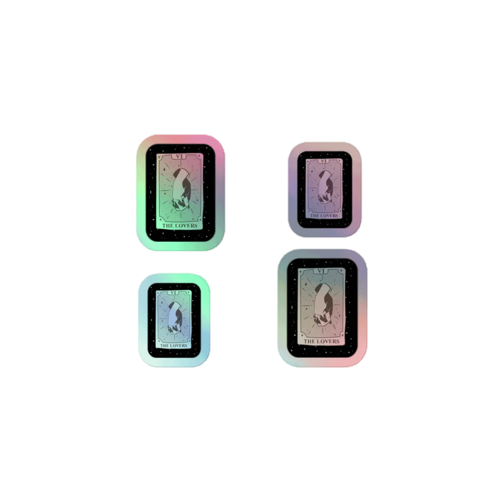 The Lovers Tarot Holo Sticker Pack product image (1)