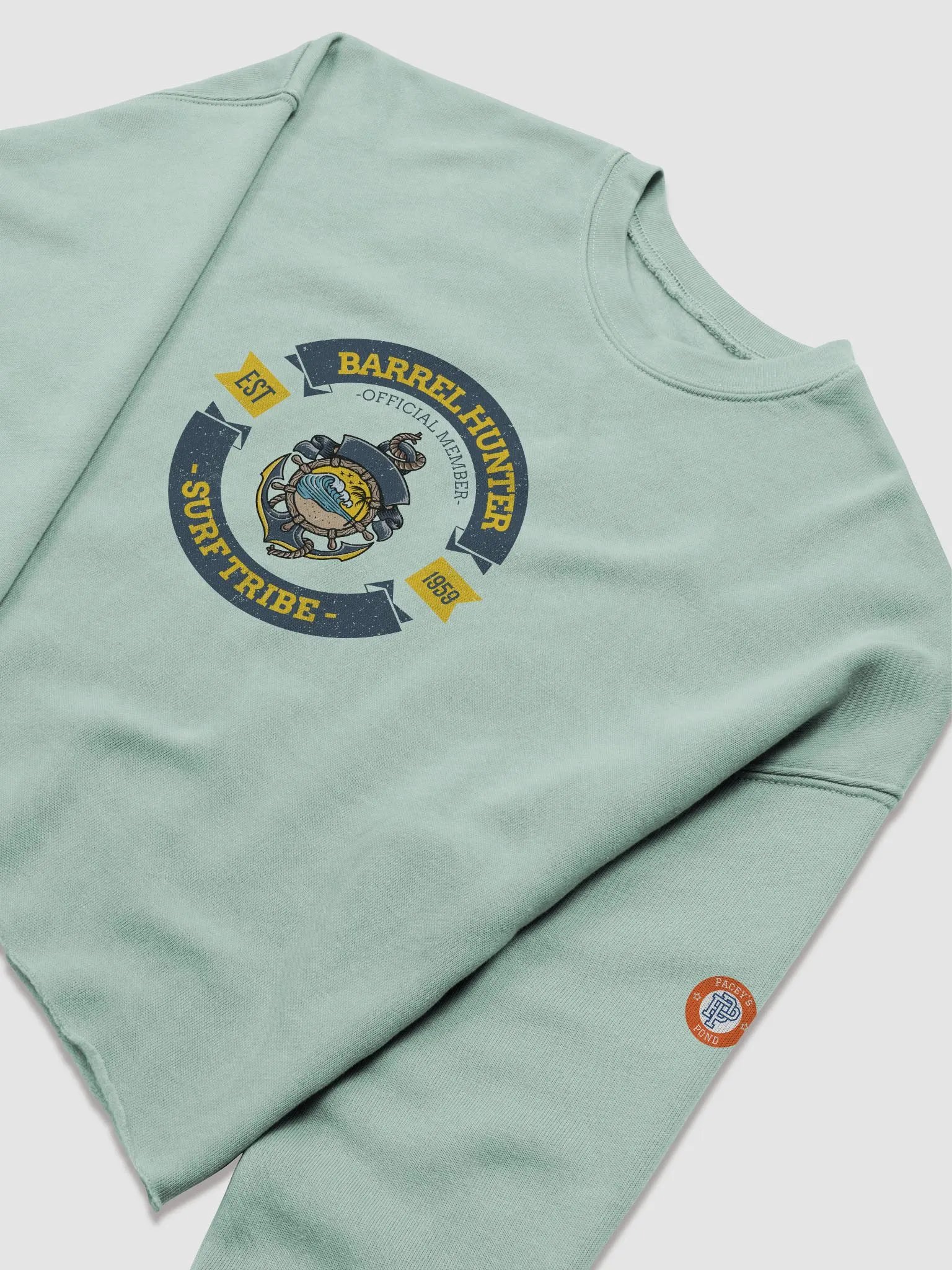 Barrel Hunter Surf Tribe Women's Cropped Sweatshirt product image (6)