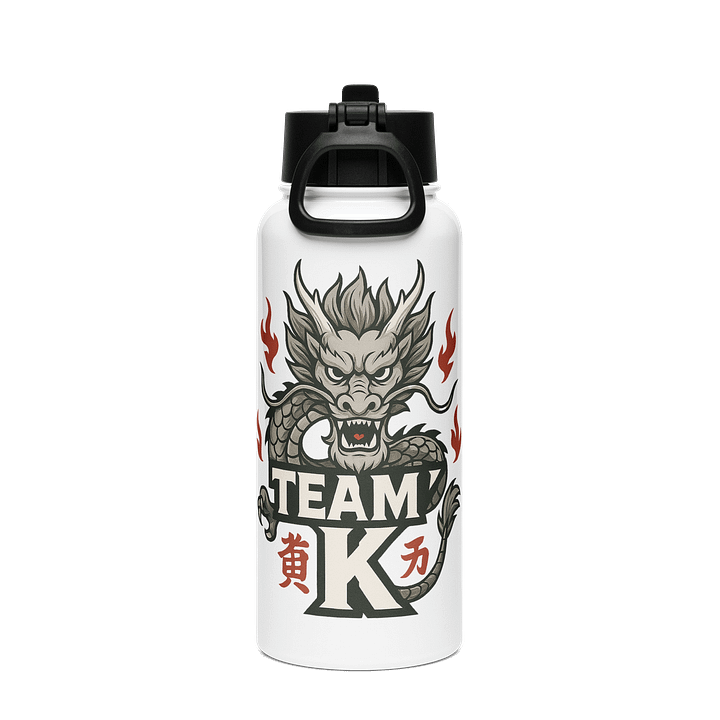 Team K China Stainless Steel Water Bottle with a Straw Lid product image (2)