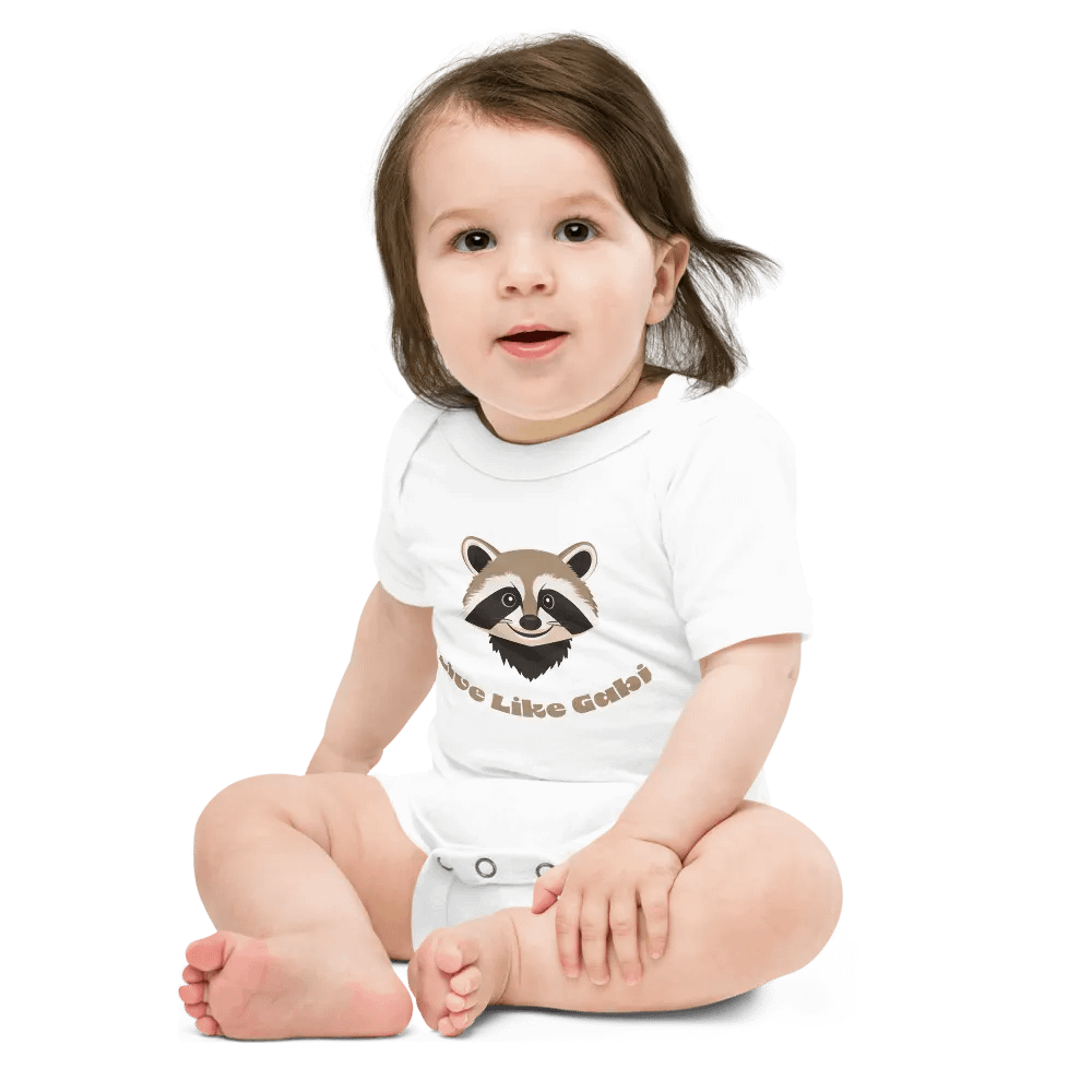 Happy Raccoon Baby Onesie product image (2)