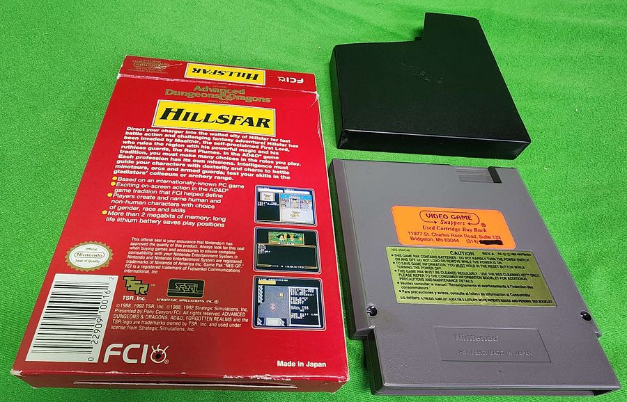NES - Advanced Dungeons & Dragons: Hillsfar - No Manual product image (2)
