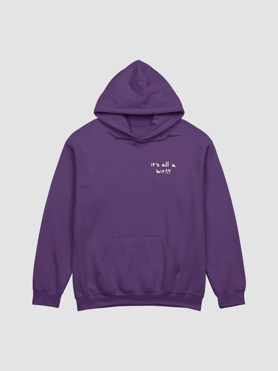 “It’s all a bit!!!” (sm. lined design, #432A54) classic hoodie product image (56)