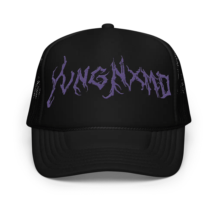 Purple Script Logo FleaMarket Trucker Cap product image (1)