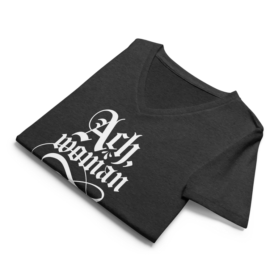 "Ach, Woman" Women's V-neck T-shirt product image (8)
