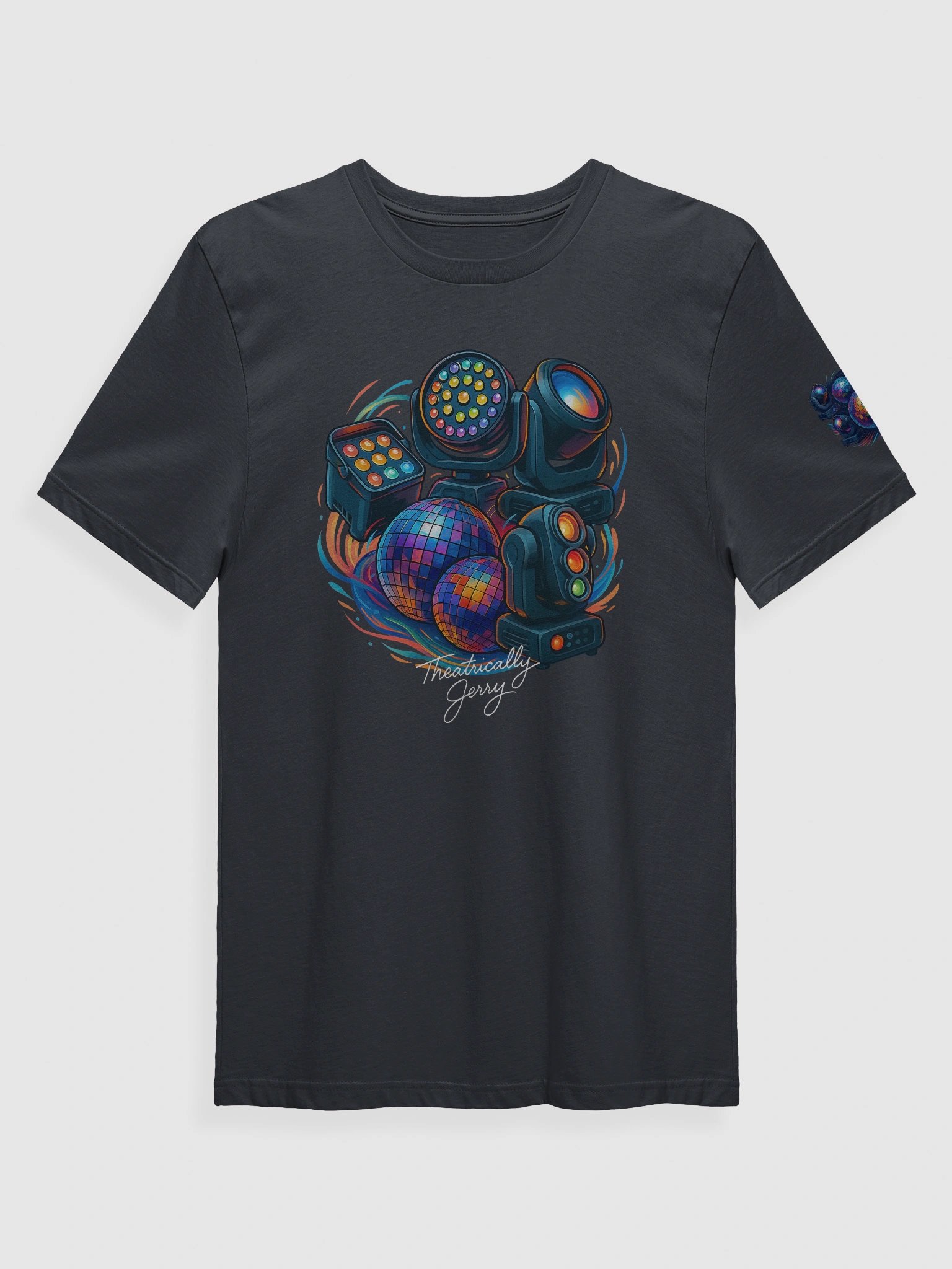 Limited Edition Theatrically Jerry Signed: "Light The Club" Graphic Disco Series DJ Light T-Shirt product image (2)
