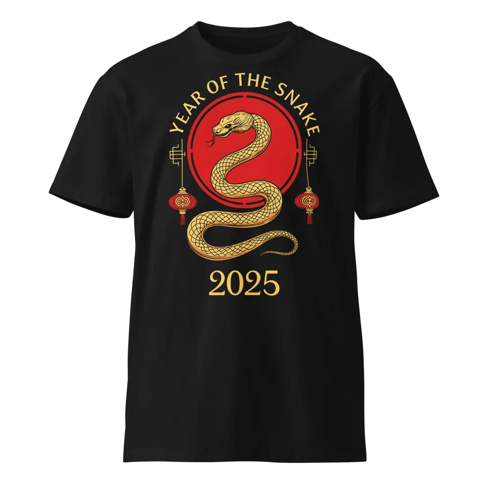 Year of the Snake Unisex Premium Tee - Celebrate the Chinese New Year product image (1)