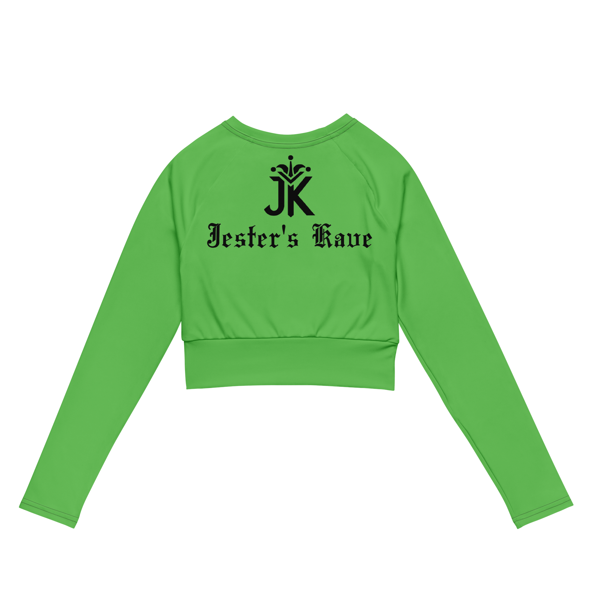Shape Shenanigans Green Long Sleeve Crop Top product image (2)