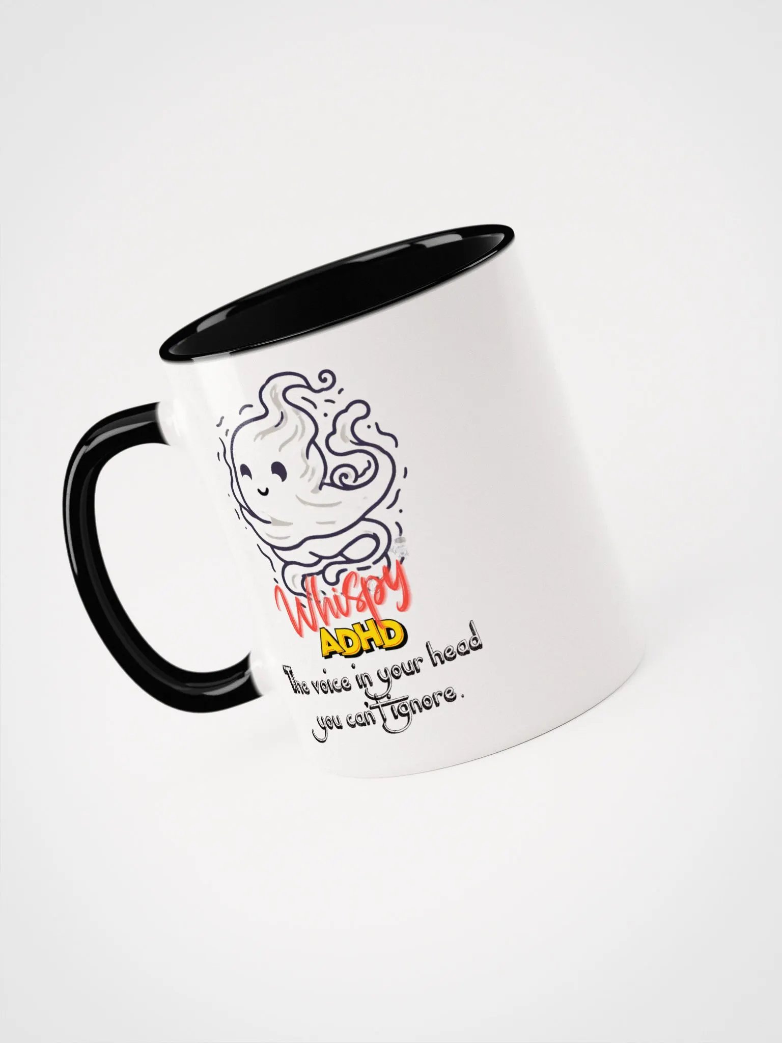 Whispy ADHD The Voice In Your Head Ceramic Mug with Color Inside product image (29)