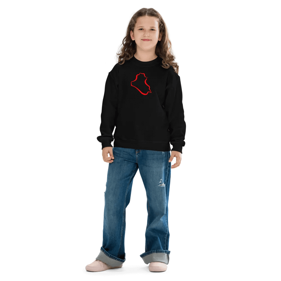 Iraqi Map Youth Sweatshirt product image (6)