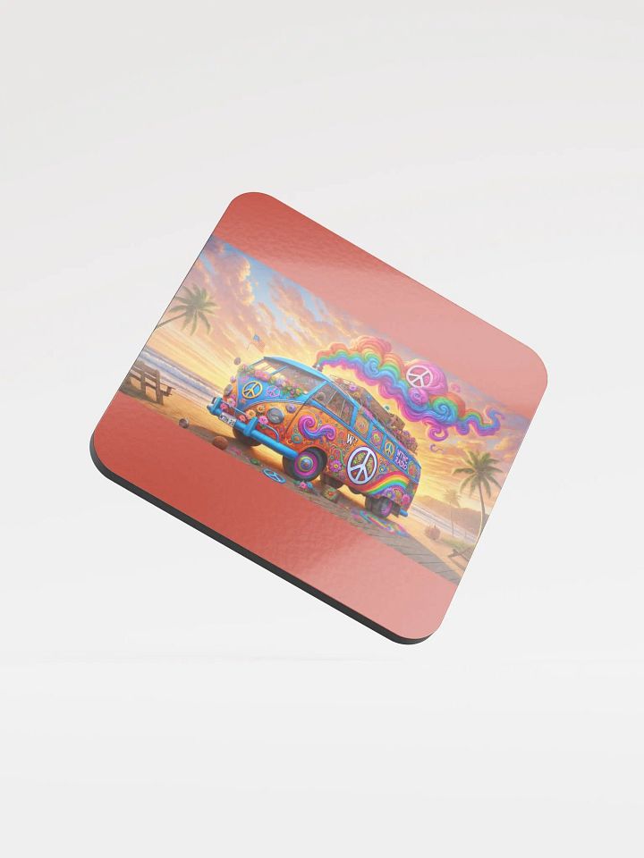 Da Psychedelic Vibes Cork Coaster product image (1)