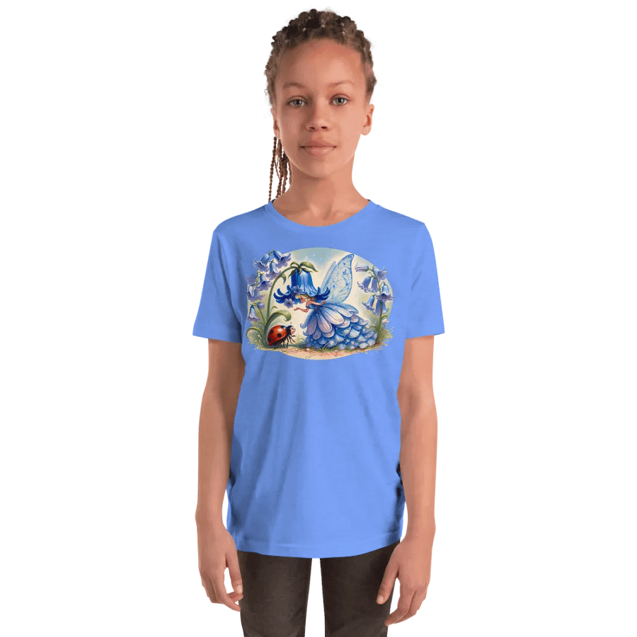 Bluebell Flower Fairy and Ladybug Youth T-Shirt product image (20)
