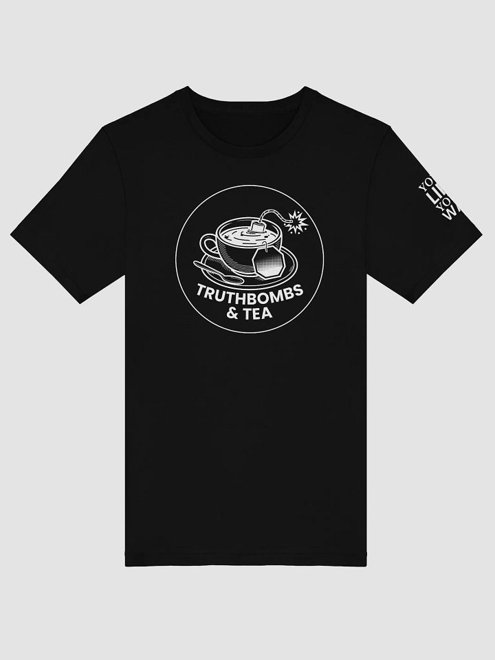 Unisex T-shirt White Print Truthbombs & Tea Official product image (1)