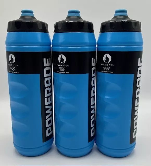New ProductPowerade PARIS 2024 OLYMPICS Squeeze Water Bottle 32 Oz / 1 liter, 3 Pack Set product image (1)