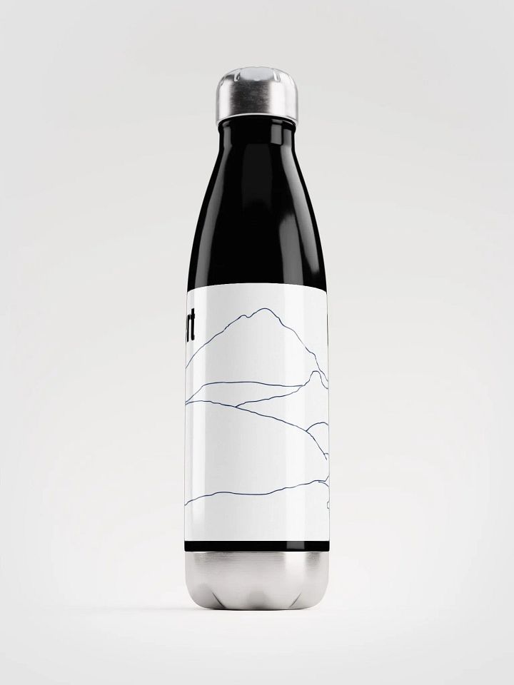 Gilbert Peak water bottle (plain sketch w/ lettering) product image (1)