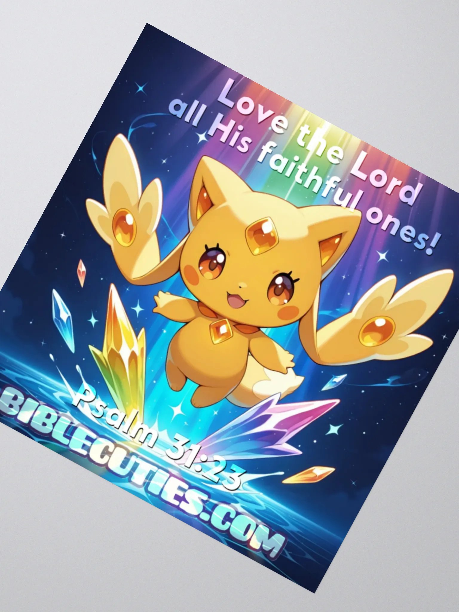 Bible Cuties Helen - Love the Lord all His faithful ones! Sticker product image (2)