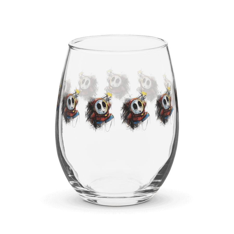 Shy Guy by StephyJ Stemless Wine Glass product image (2)