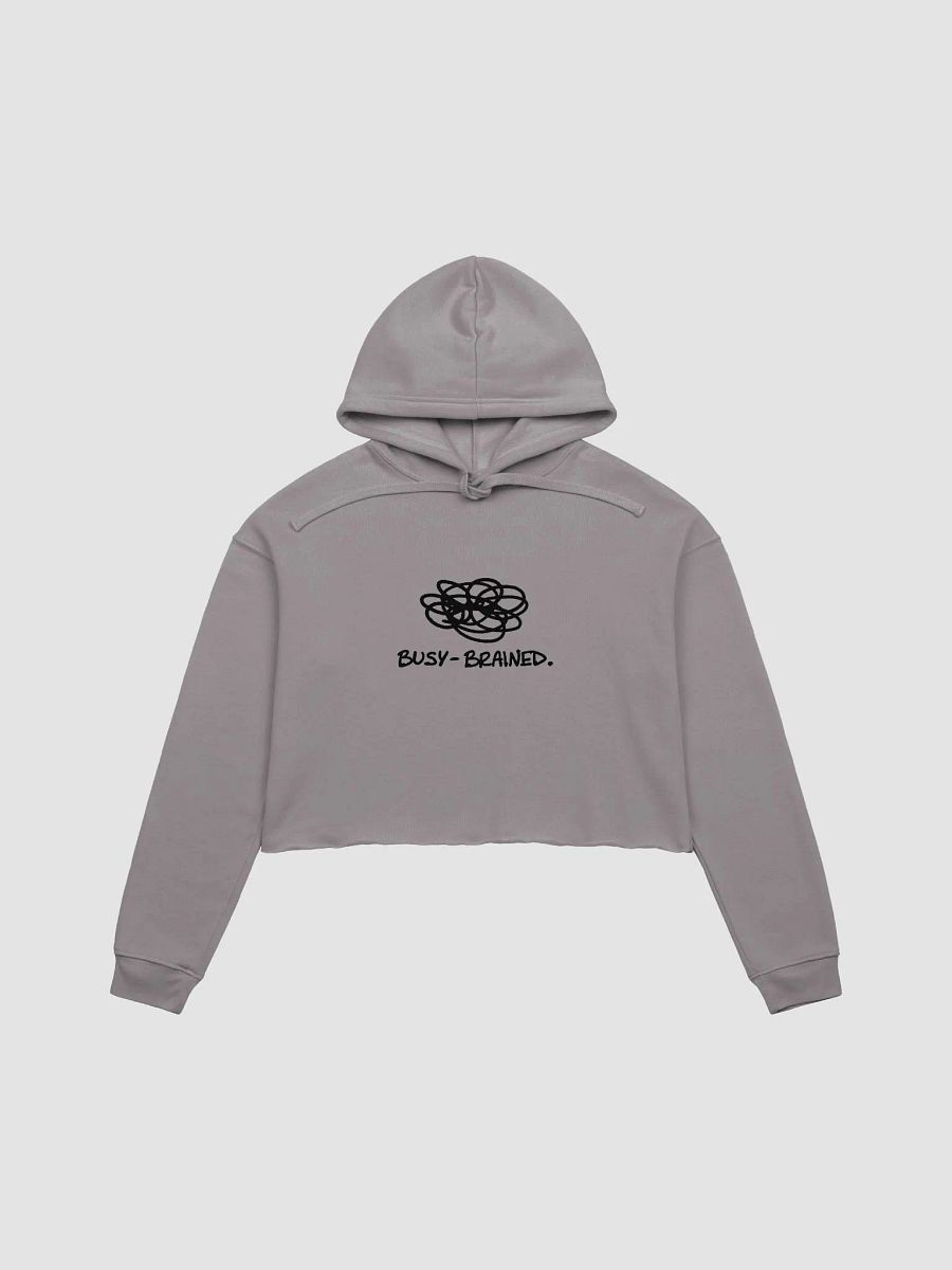 BUSY-BRAINED cropped fleece hoodie product image (2)