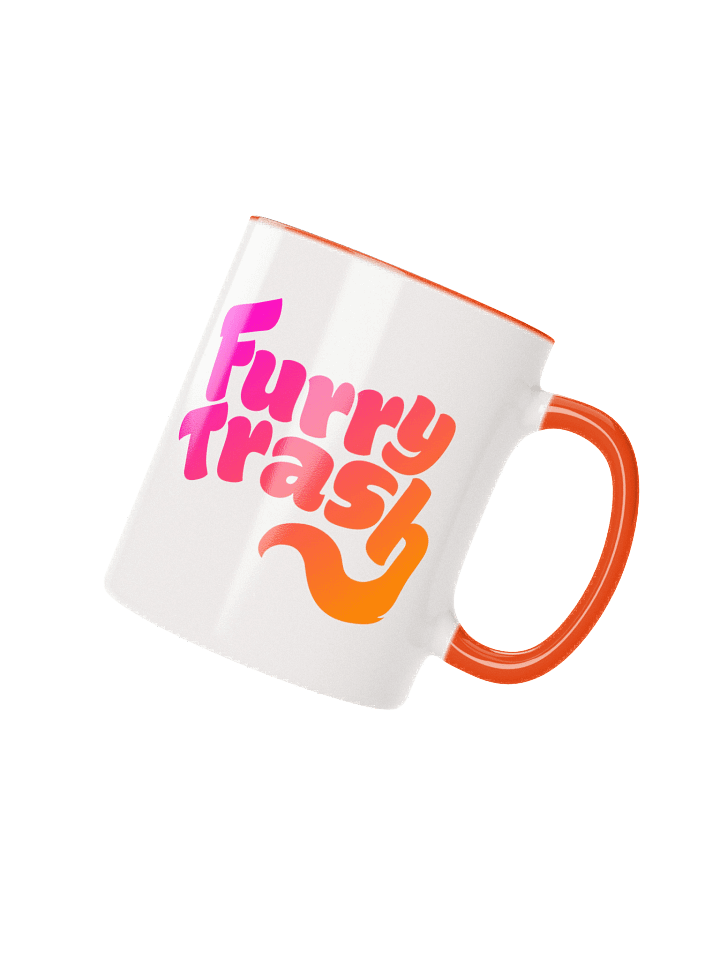 Furry Trash Mug - Bubble Logo (Sunrise Gradient) product image (1)