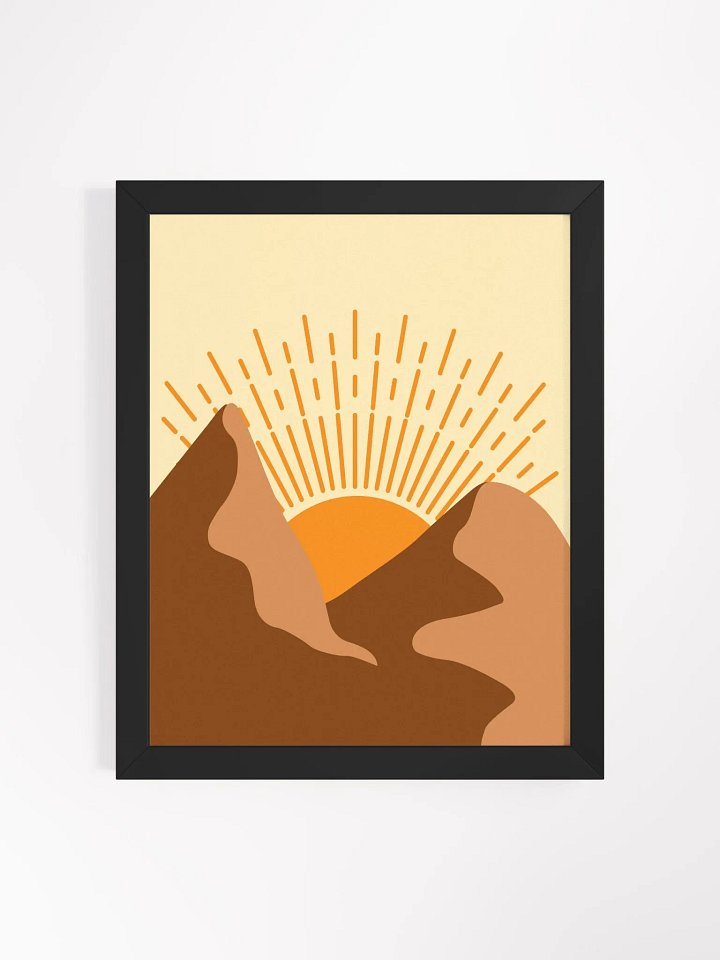Mountain Sunrise Framed Matte Poster product image (8)