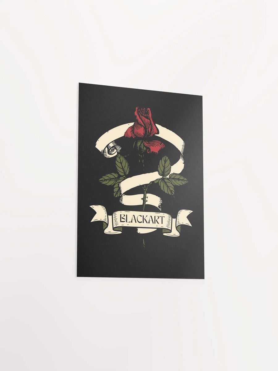 Vintage Rose Ribbon Matte Poster product image (3)