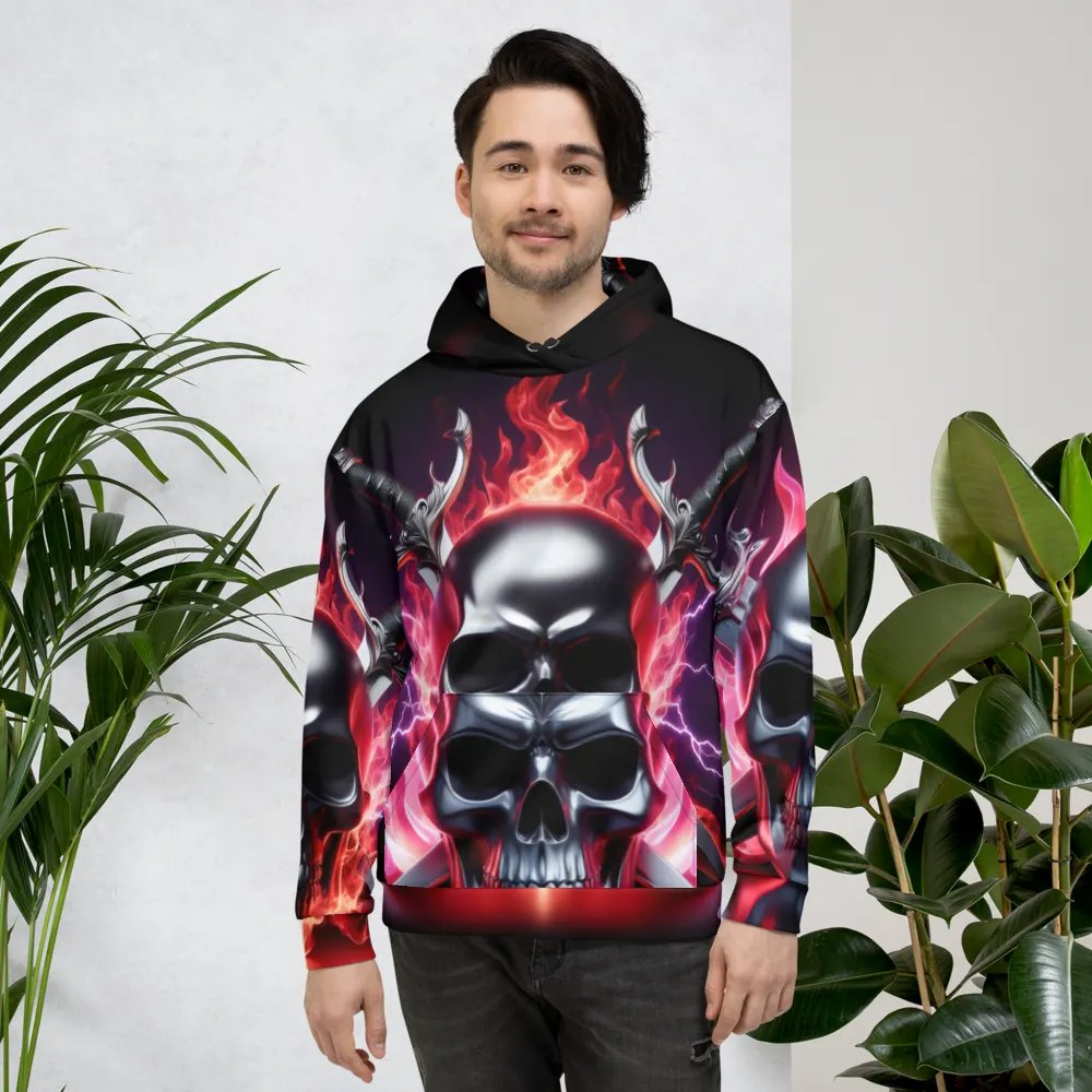 Reaper's Embrace - Unisex Skull Hoodie #22 product image (4)