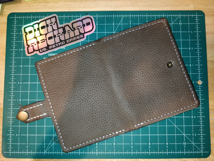 Brown Pebble Grain Passport Holder V1.0-B product image (5)