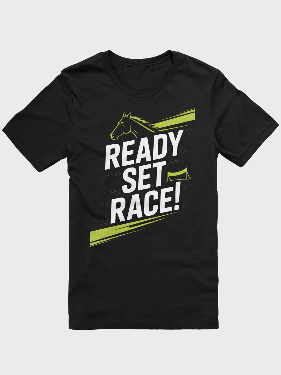 Neon Horse Racing Tee | Dynamic Speed Graphic Design product image (1)