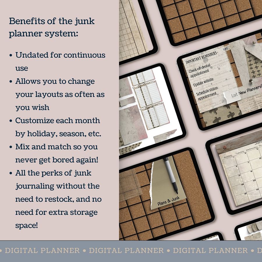 Monthly Portrait Vision Board V1 product image (7)