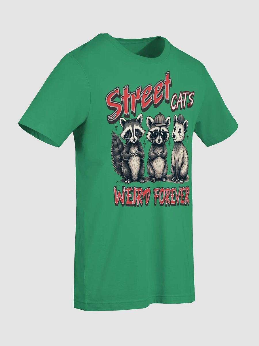 Street Cats Weird Forever Raccoon Quirky Crewneck Tee product image (4)