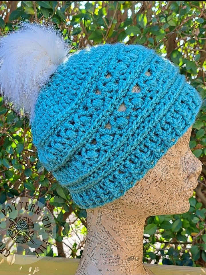 Cosy Carousel Beanie Crochet Pattern product image (1)