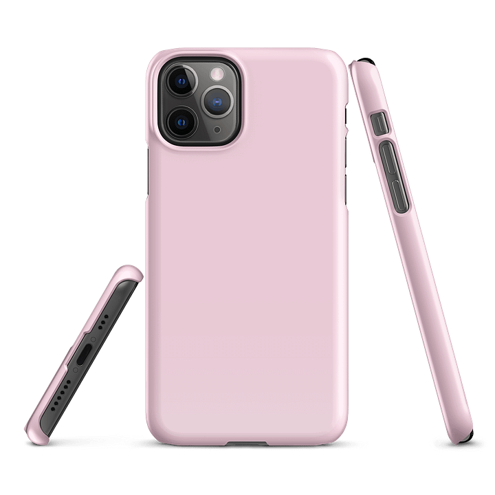 Baby Pink Solid Color iPhone® Glossy Snap Case product image (2)
